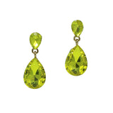 99939, TEARDROP RHINESTONE DANGLE EARRING