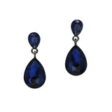 99939, TEARDROP RHINESTONE DANGLE EARRING