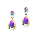 99939, TEARDROP RHINESTONE DANGLE EARRING