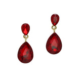 99939, TEARDROP RHINESTONE DANGLE EARRING