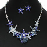 99976, STARFISH SEA LIFE ENAMEL NECKLACE