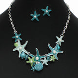 99976, STARFISH SEA LIFE ENAMEL NECKLACE