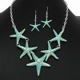 99977, STARFISH ENAMEL NECKLACE