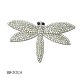 114695, PAVE RHINESTONE DRAGONFLY BROOCH