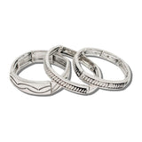 Western Stacked Twisted Rope Stretch Bracelet Set – Silver Burnished · JB1244-SB_JOL 9
