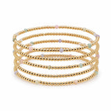 Dainty Beaded Multi Layered Stretch Bracelet