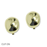 107957, GEOMETRIC METAL CLIP ON EARRING