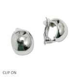 107957, GEOMETRIC METAL CLIP ON EARRING