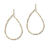 107707, DAINTY BEADED TEARDROP DANGLE EARRING