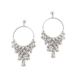 107501, BALL BEADED CLUSTER DANGLE EARRING