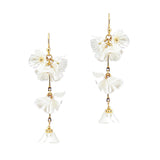 107328, FLOWER PEARL DANGLE EARRING