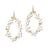 107511, FLOWER ACRYLIC ACCENT TEARDROP DANGLE EARRING