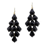 108630, CHANDELIER GLASS STONE DANGLE EARRING