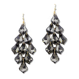 108630, CHANDELIER GLASS STONE DANGLE EARRING