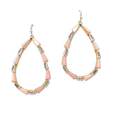 108531, TEARDROP SHAPE RHINESTONE ACCENT DANGLE EARRING