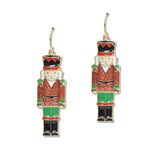 108029, CHRISTMAS CUTE NUTCRACKER DANGLE EARRING