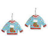 108030, CHRISTMAS UGLY SWEATER DANGLE EARRING