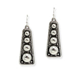 107166, WESTERN GEOMETRIC BALL TEXTURED DANGLE EARRING