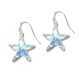 107790, STARFISH SEA GLASS DANGLE EARRING