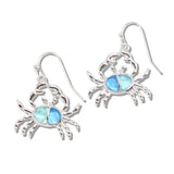 107791, CRAB SEA GLASS DANGLE EARRING