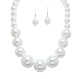 108405, BOLD SINGLE PEARL STRAND NECKLACE