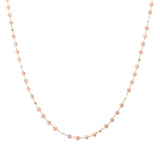 107342, DAINTY GLASS BEADED NECKLACE