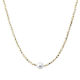 107520, PEARL ACCENT NUGGET BEADED NECKLACE