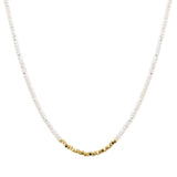 107521, METAL WITH GLASS BEADED NECKLACE