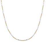 107345, DAINTY FRESHWATER PEARL BALL BEADED NECKLACE