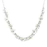 107347, FLOWER PEARL CLUSTER NECKLACE
