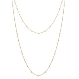 107346, DAINTY PEARL ACCENT LONG NECKLACE