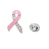 108467, PINK RIBBON ENAMEL ACCENT PIN
