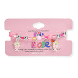 107260, KIDS DOLL ANGEL CHARM BEADED STRETCH BRACELET