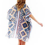 96626, AZTEC PRINTED KIMONO