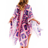 96626, AZTEC PRINTED KIMONO