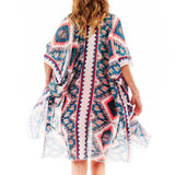 96626, AZTEC PRINTED KIMONO