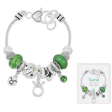 108676, ZODIAC SIGN BEAD CHARM BRACELET