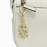 107186, CUTOUT RESIN FLOWER CLOVER MULTI BAG CHARM KEYCHAIN