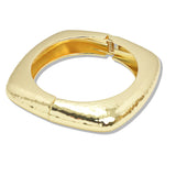 107680, HAMMERED TEXTURE GEOMETRIC BANGLE BRACELET