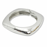 107680, HAMMERED TEXTURE GEOMETRIC BANGLE BRACELET