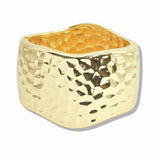 107683, HAMMERED TEXTURE OPEN BANGLE BRACELET