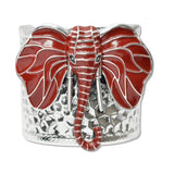 108643, ENAMEL ELEPHANT CUFF BRACELET