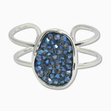 107431, DRUZY GLASS BEADED CUFF BRACELET