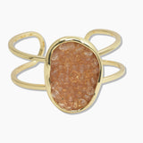 107431, DRUZY GLASS BEADED CUFF BRACELET