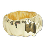 108090, HAMMERED TEXTURED METAL OPEN BANGLE BRACELET