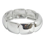 108091, GEOMETRIC METAL STRETCH BRACELET