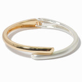 108394, HINGED METAL OPEN BANGLE BRACELET