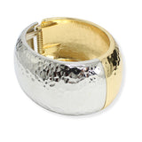 107284, HAMMERED METAL OPEN BANGLE BRACELET