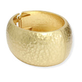 107284, HAMMERED METAL OPEN BANGLE BRACELET