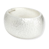 107284, HAMMERED METAL OPEN BANGLE BRACELET